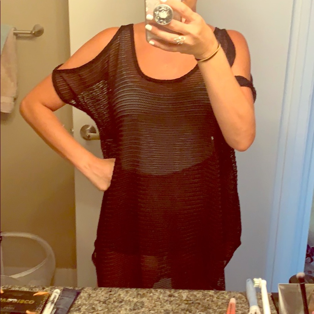 Mesh Beach Coverup